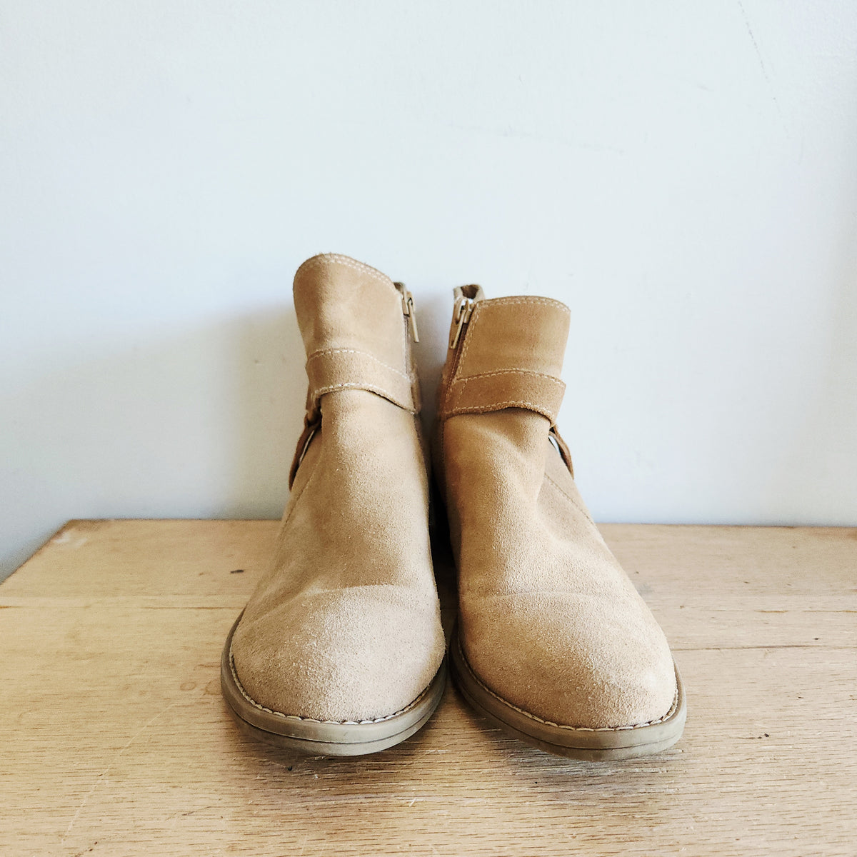 House of Harlow Suede Harness Ankle Boots - size 10M