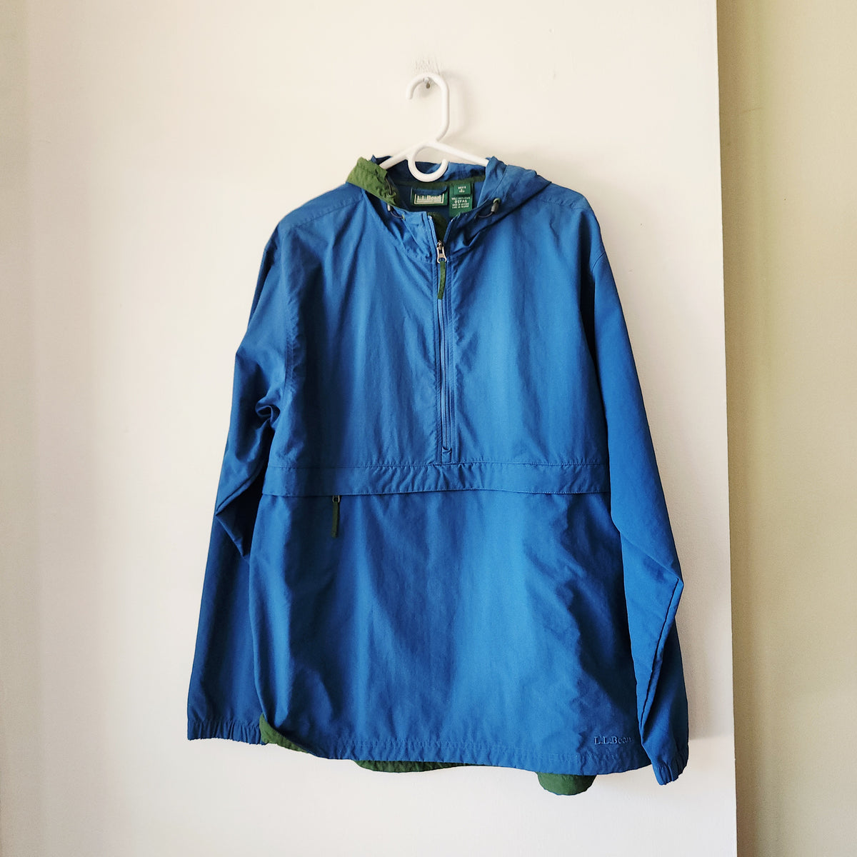 LL Bean Anorak with Zip Pocket - L