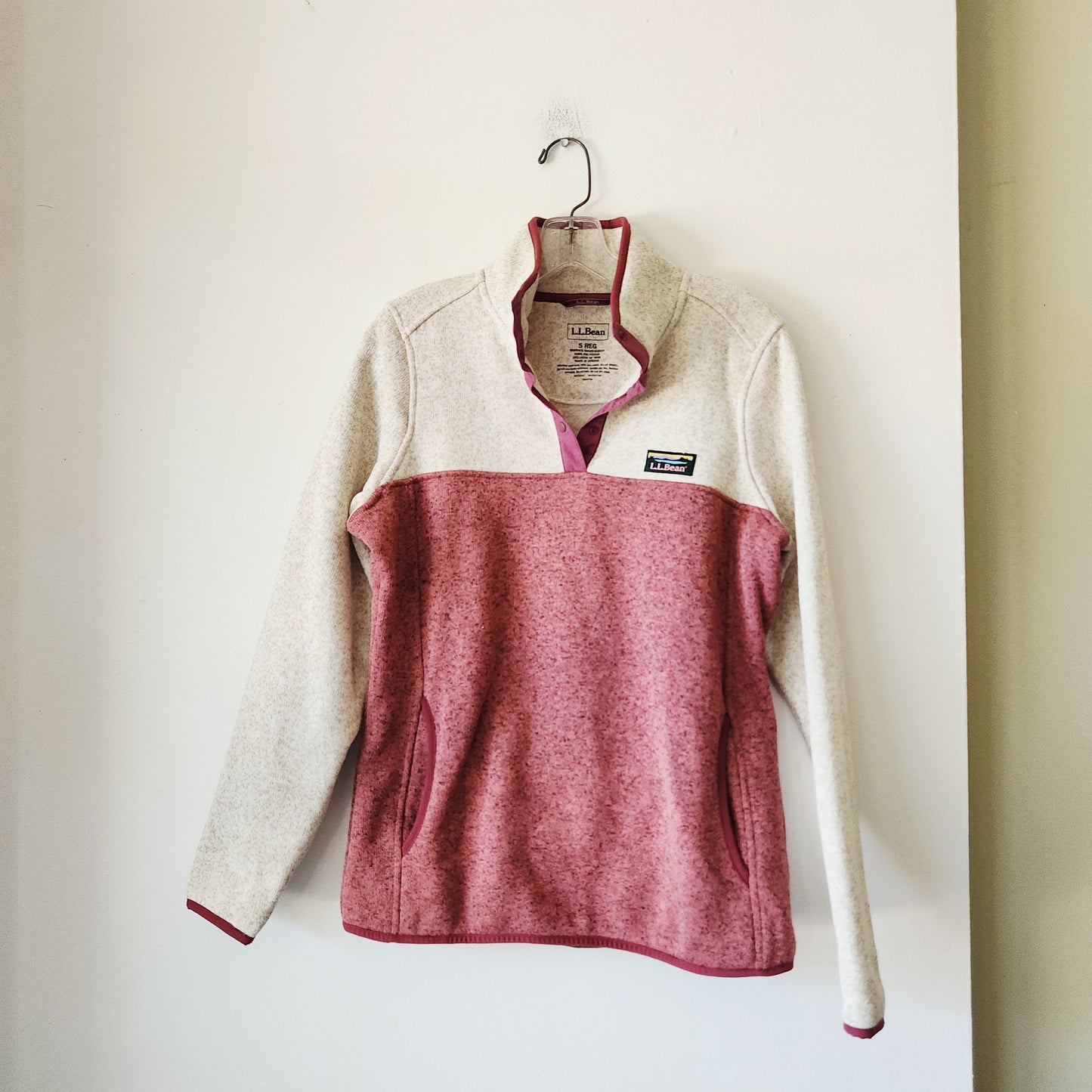 LL Bean Quarter Snap Fleece - S
