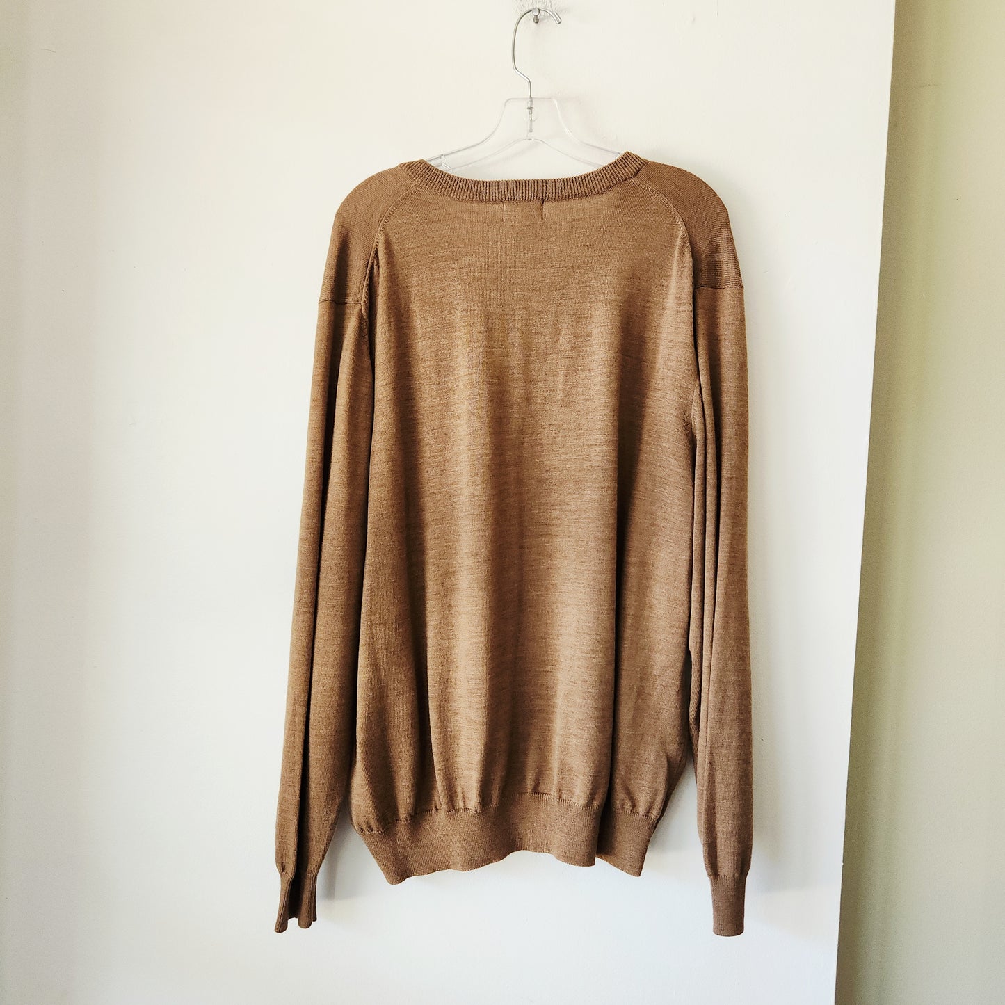 LL Bean 100% Merino Wool V-Neck Sweater - XL