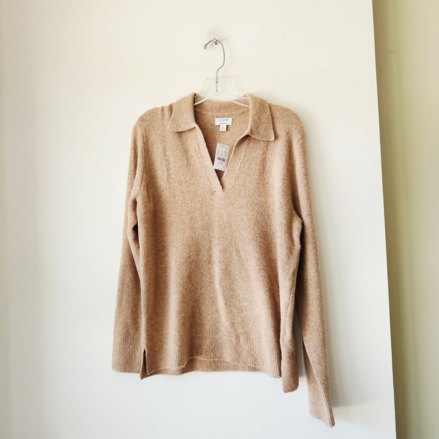 J Crew Factory Extra Soft Polo Collar Sweater - M - New