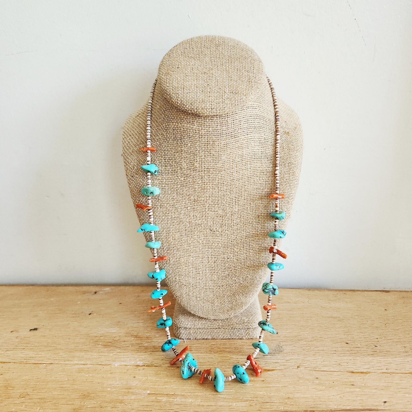 Vintage Turquoise Bead Necklace