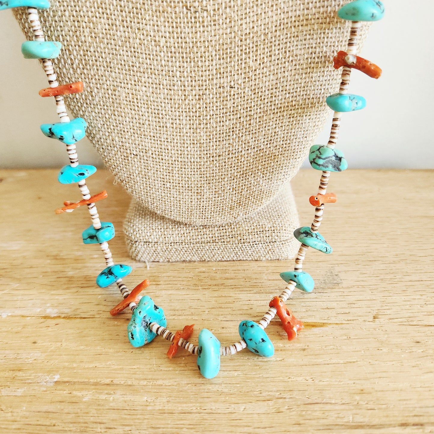Vintage Turquoise Bead Necklace