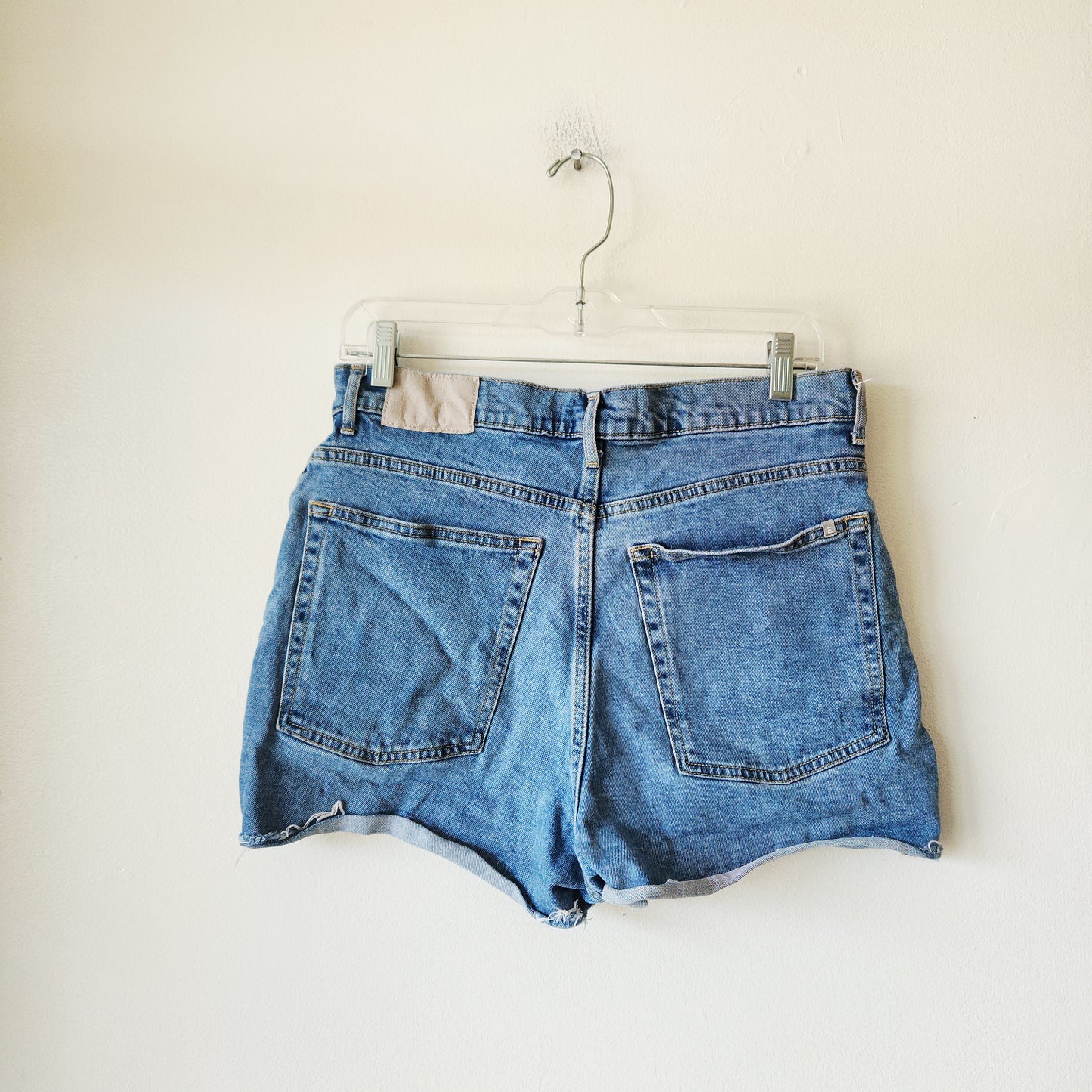 Everlane Way-High Denim Cut Off Shorts - size 30