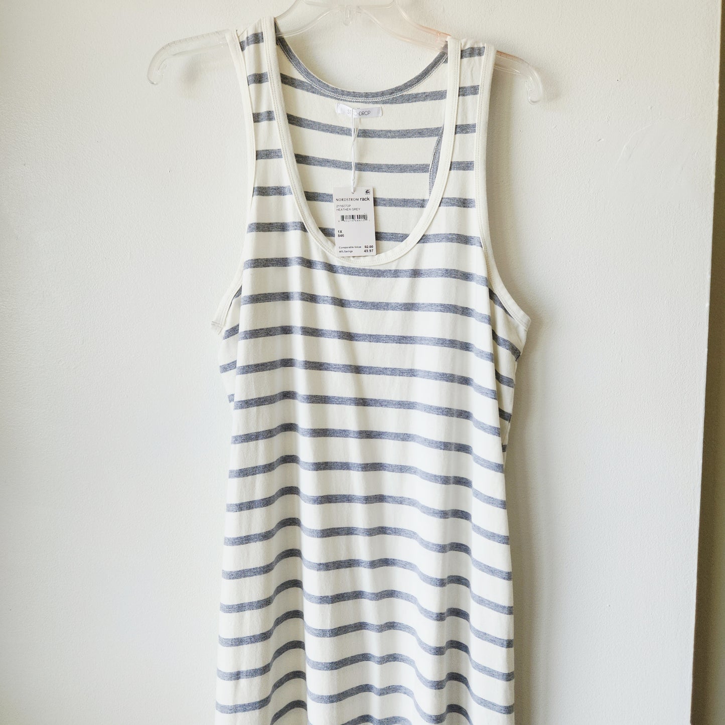 StitchDrop Racerback Striped Maxi Dress - 1X - New
