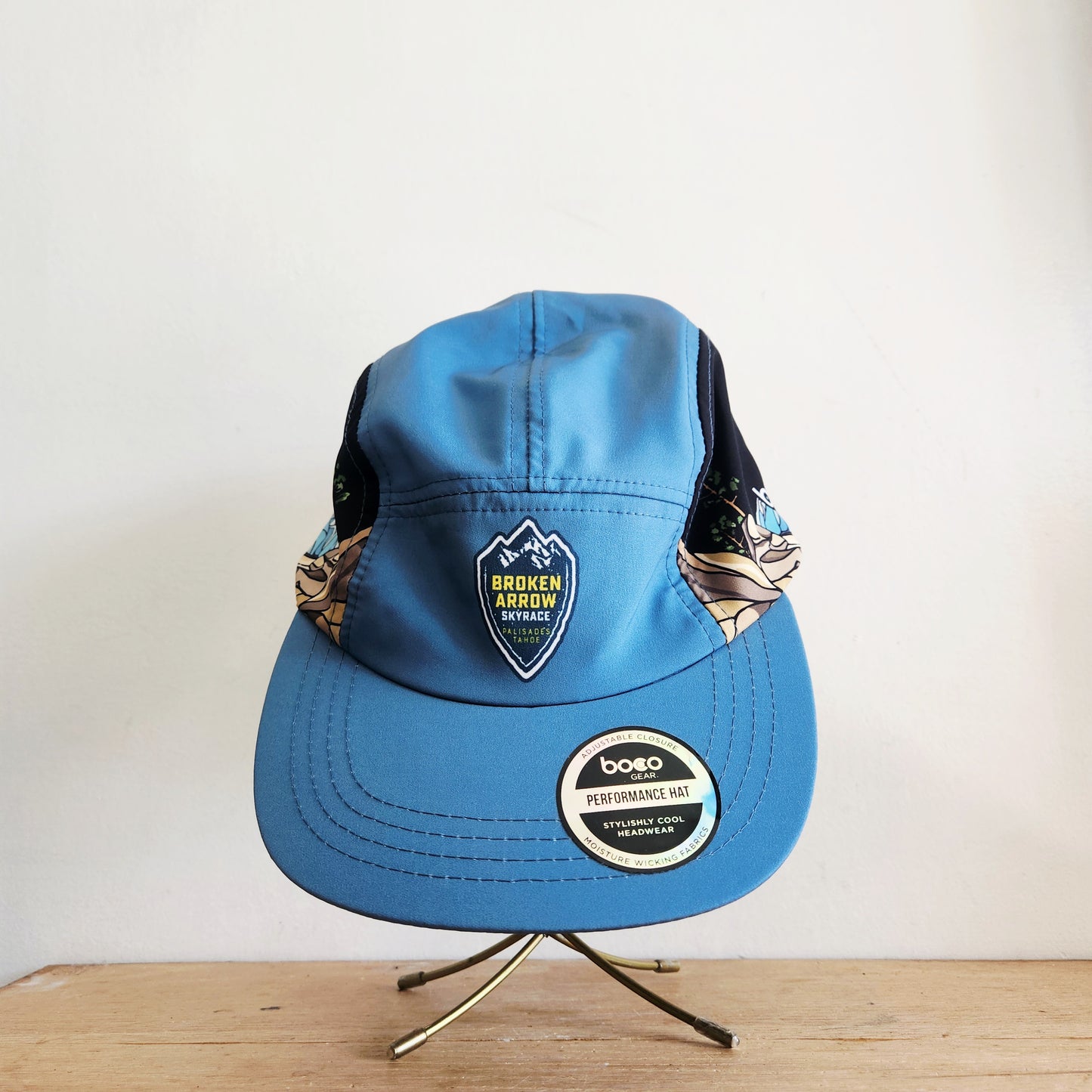 Boco Gear 5 Panel Running Hat "Broken Arrow Skyrace" New