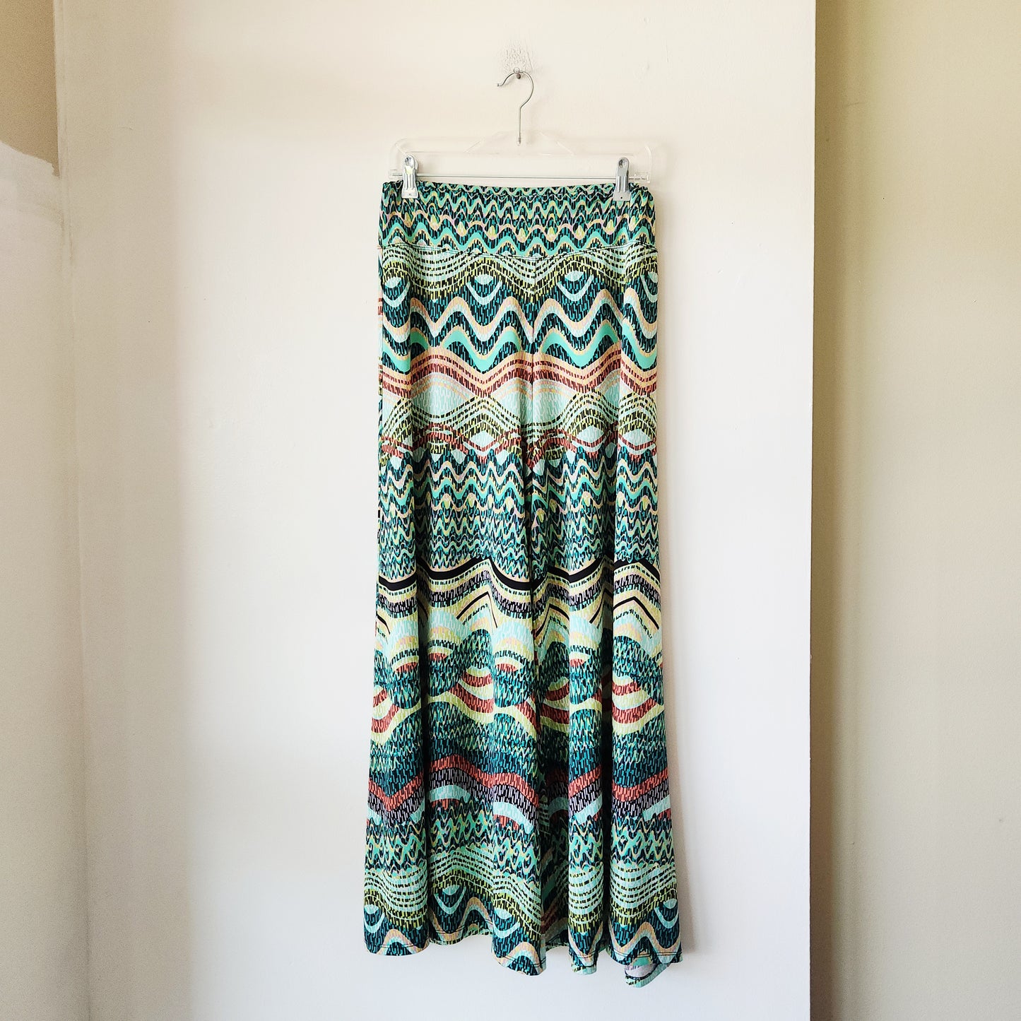 Coco Bianco Pattern Wide Leg Pull On Pants - M