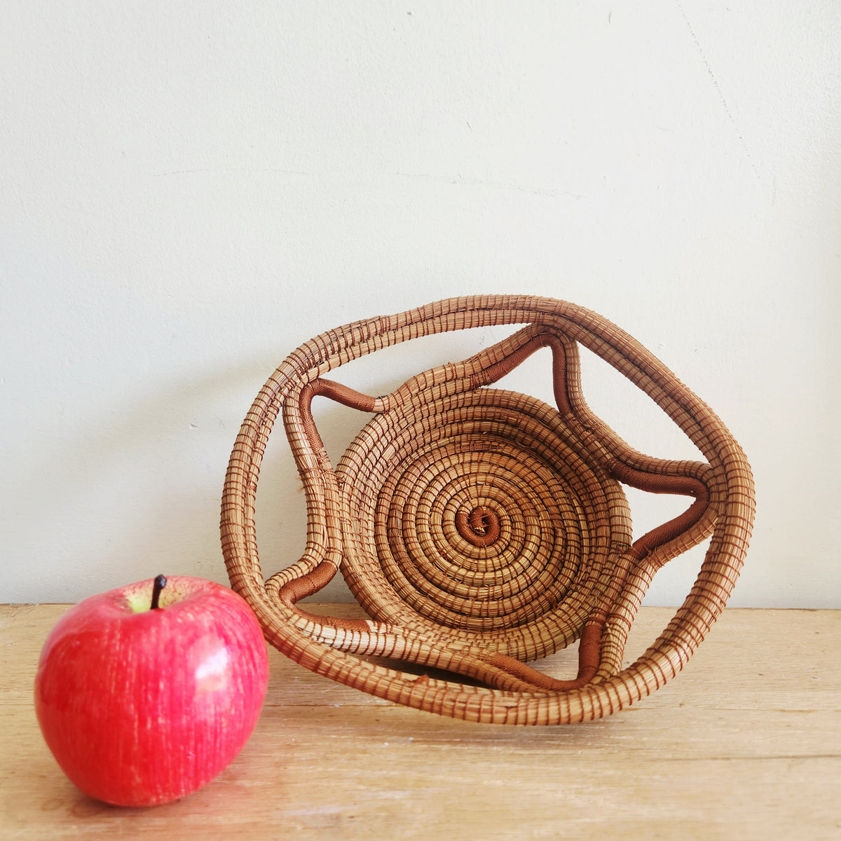 Pine Needle Basket 9.5"W