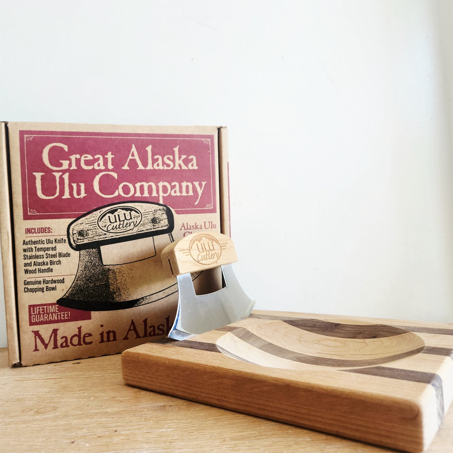 Great Alaska Ula Knife with Chopping Bowl