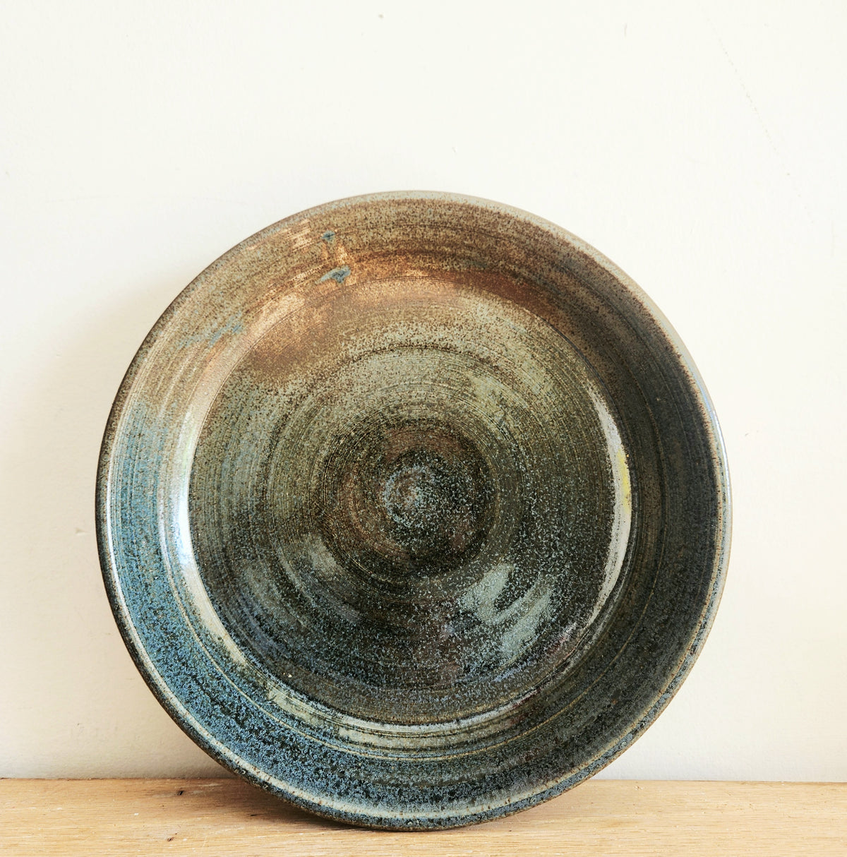 Handmade Pottery Pie Plate 10"