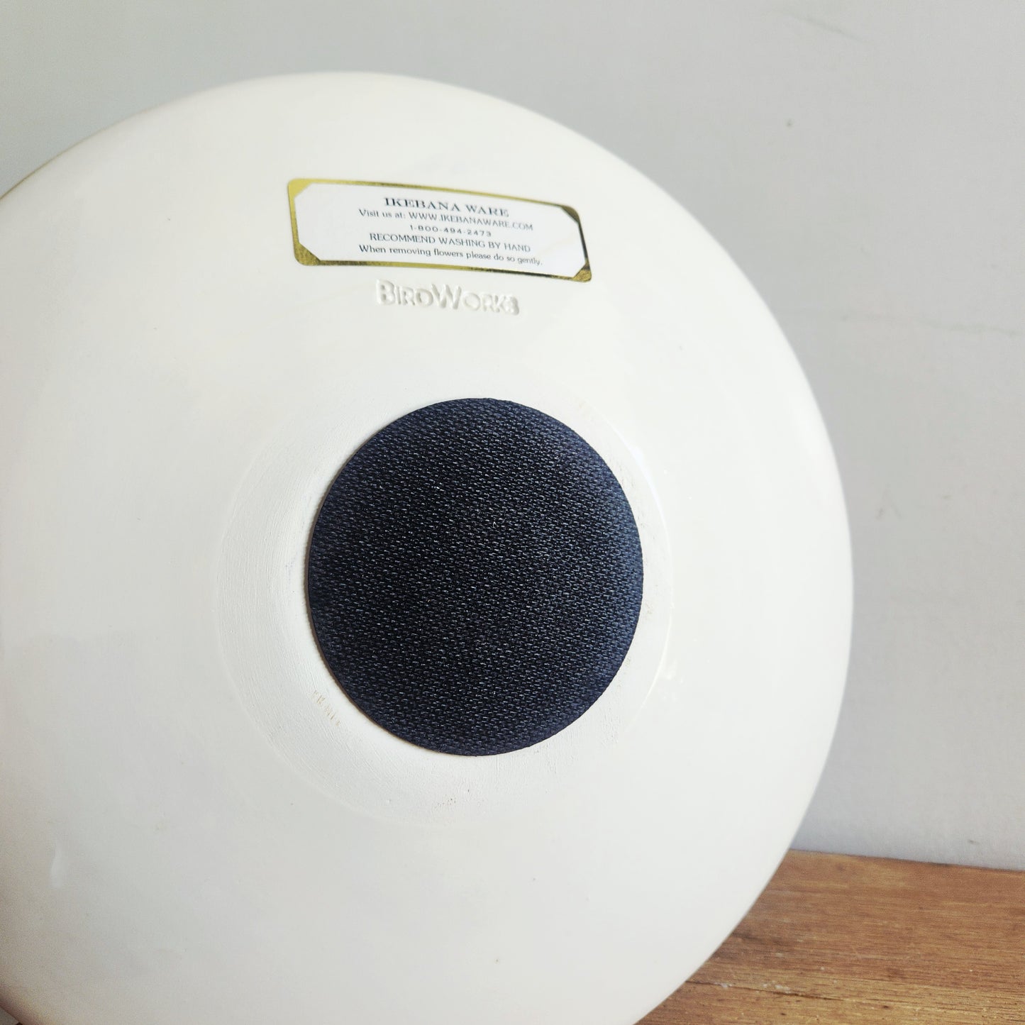 Ikebana Ware Round 12" Cermaic Flower Arranging Vase Plate Tray