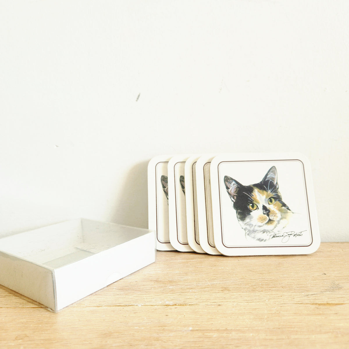 Patricia Roberts Calico Cat Coasters