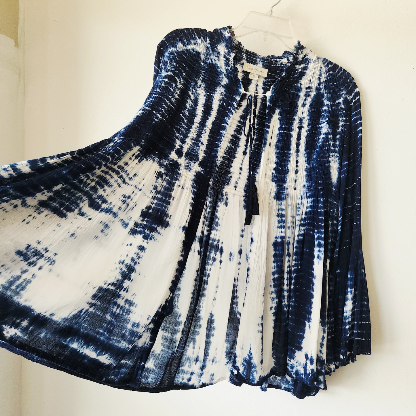Charlie Paige Tie Dye Open Top with Smocked Details - S/M