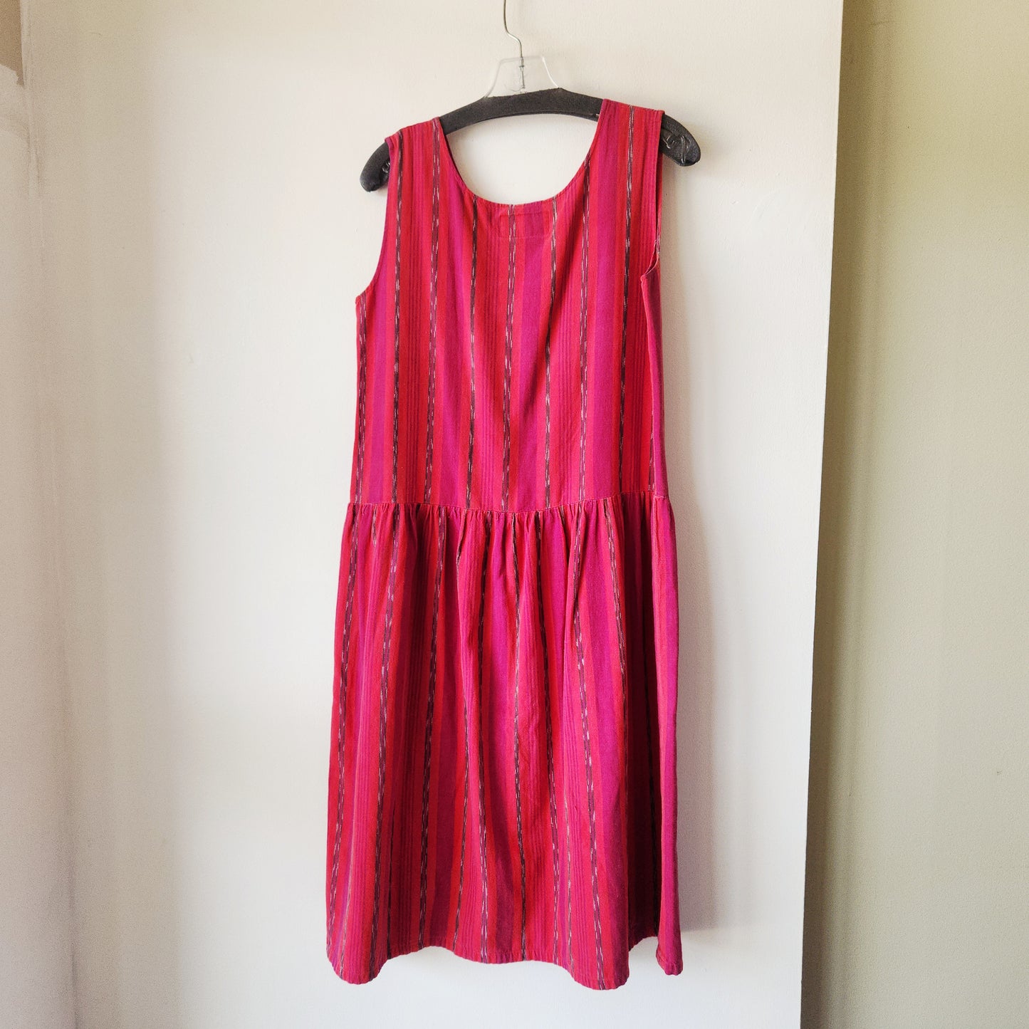 Vintage La India Original 100% Cotton Dress with Pockets - S
