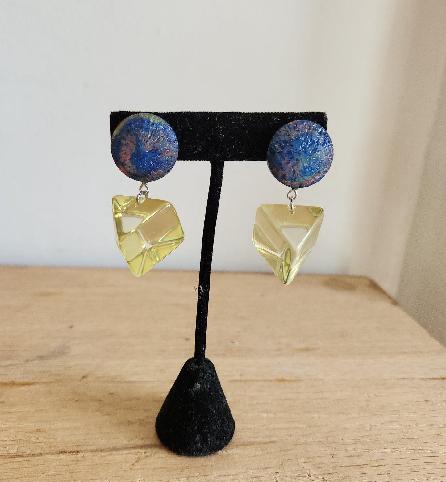 Geometric Clip On Earrings