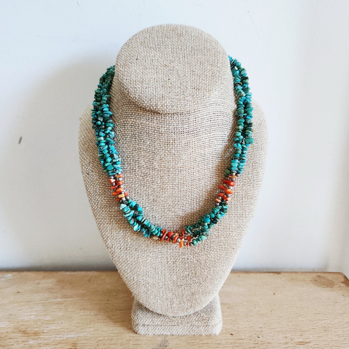 Turquoise Multistrand Necklace