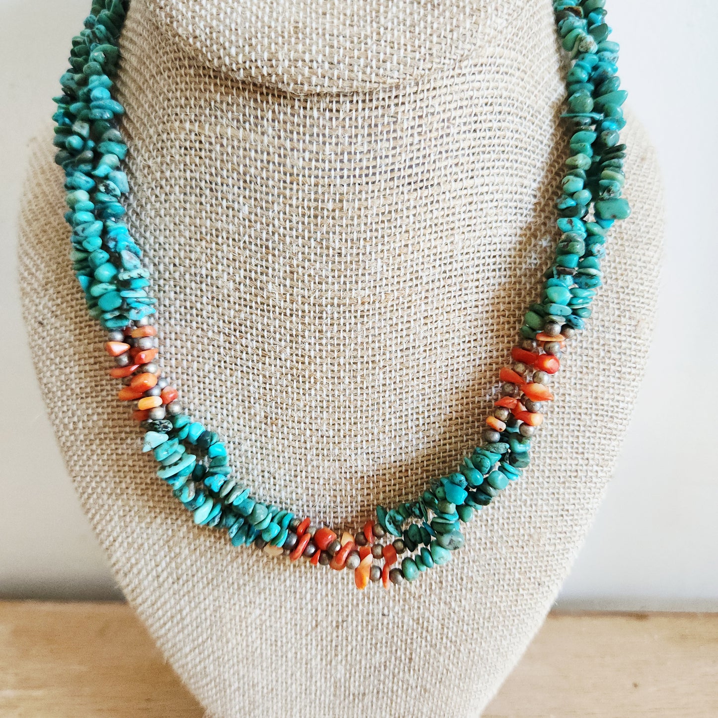 Turquoise Multistrand Necklace