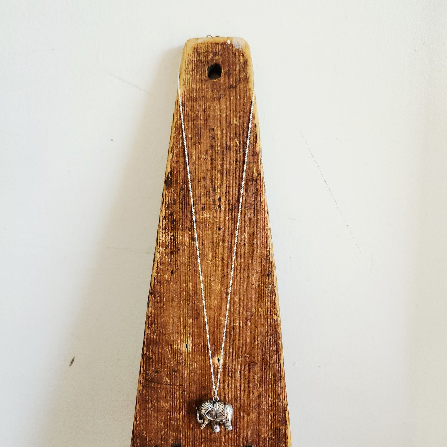 Sterling Silver Chain with Sterling Silver Elephant Pendant