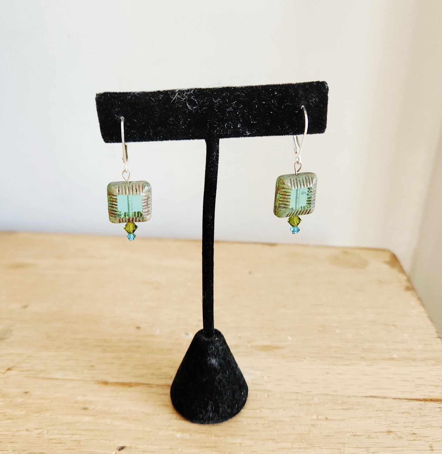 Sterling Silver & Bead Earrings