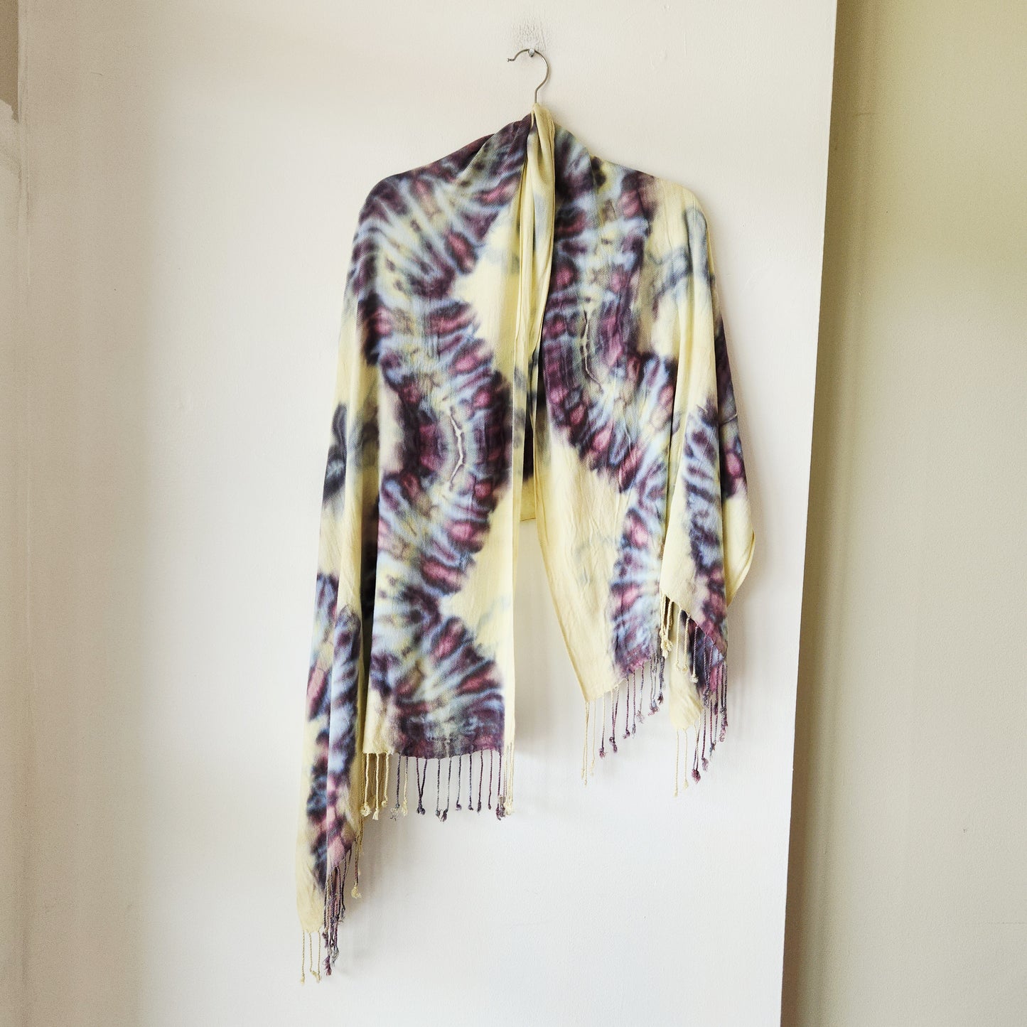 Brightly Twisted Tie Dye Shawl