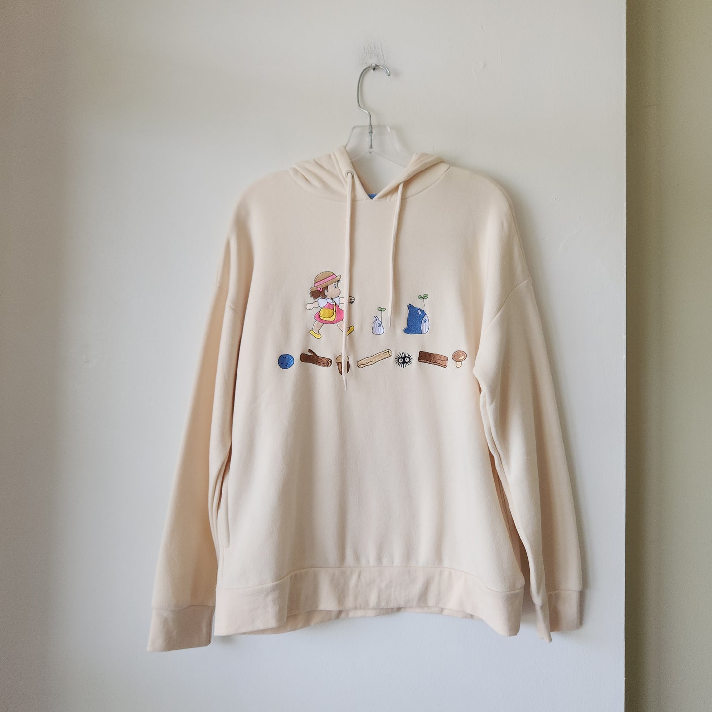 My Neighbor Totoro Embroidered Hoodie - approx M