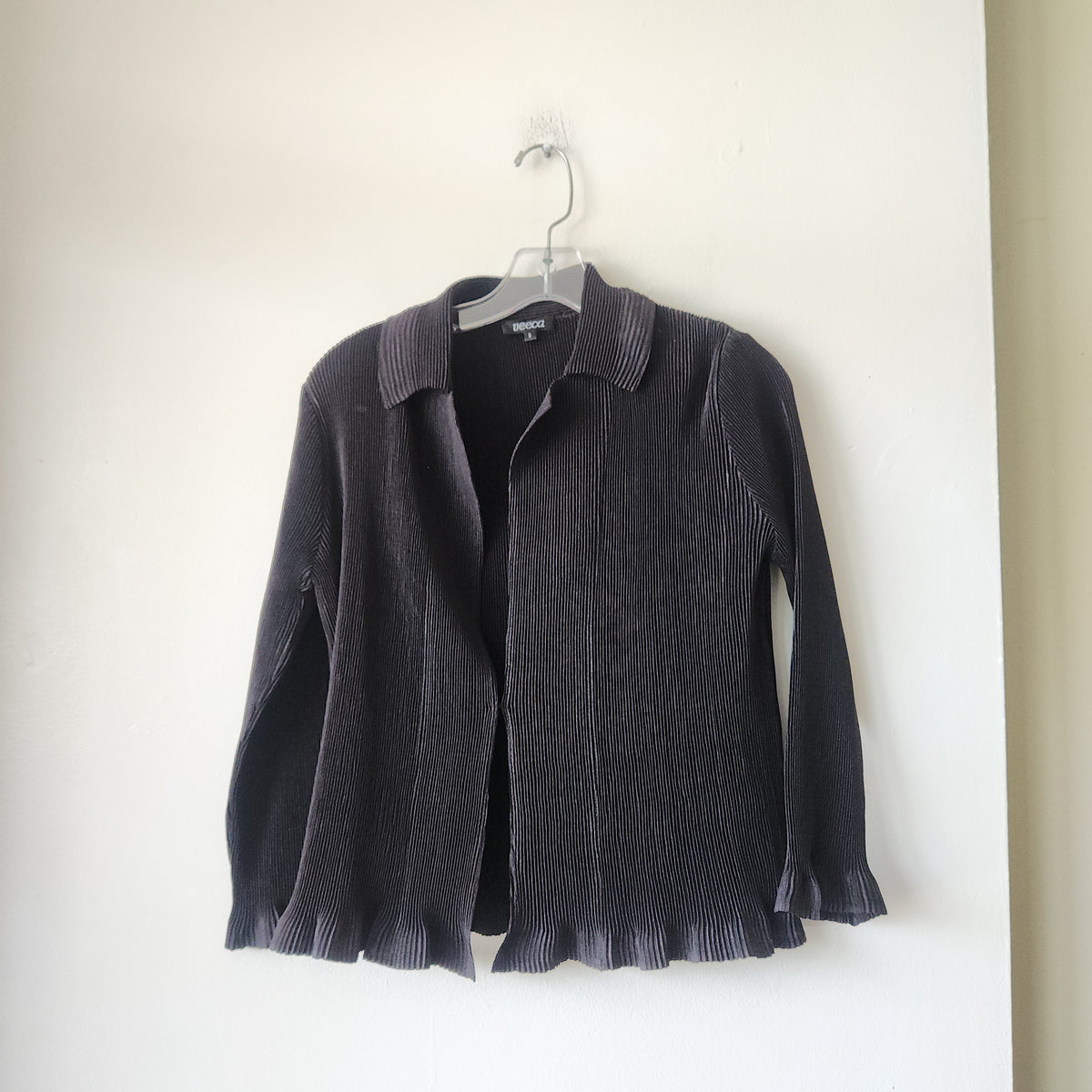 Veeca Black Pleated Top - S