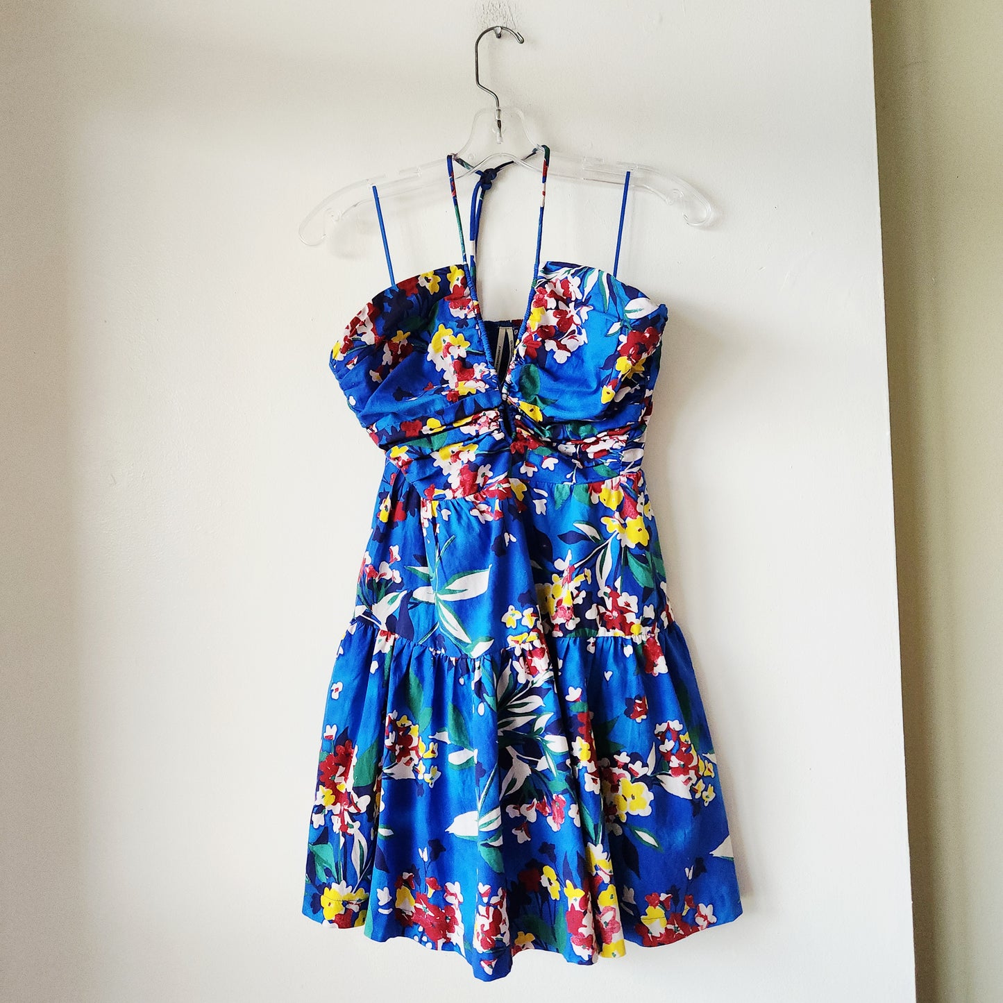 by Anthropologie Fit & Flare Halter Dress - XS