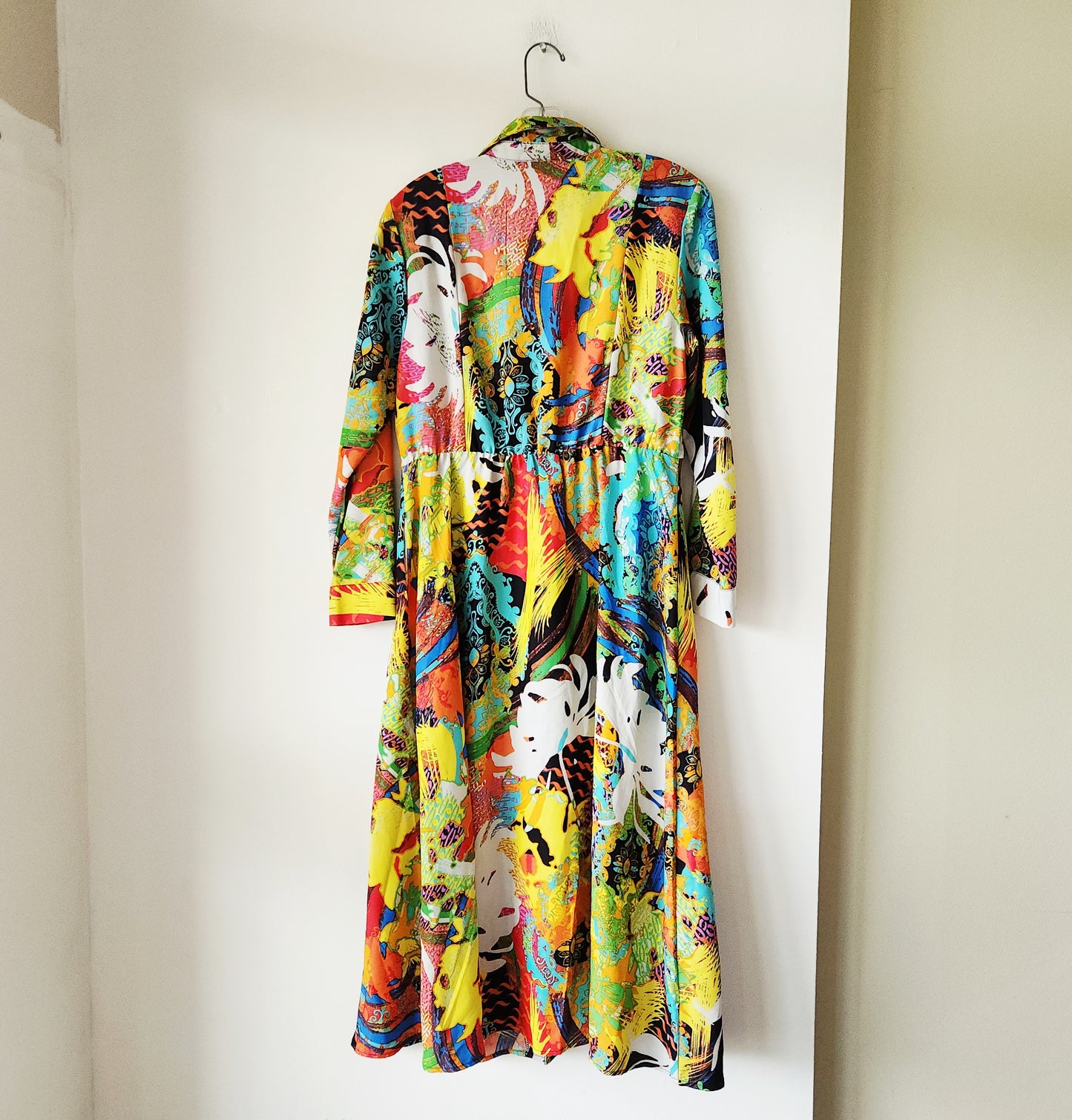 Attitudes by Reneé Bright Colors Shirtdress - S Petite