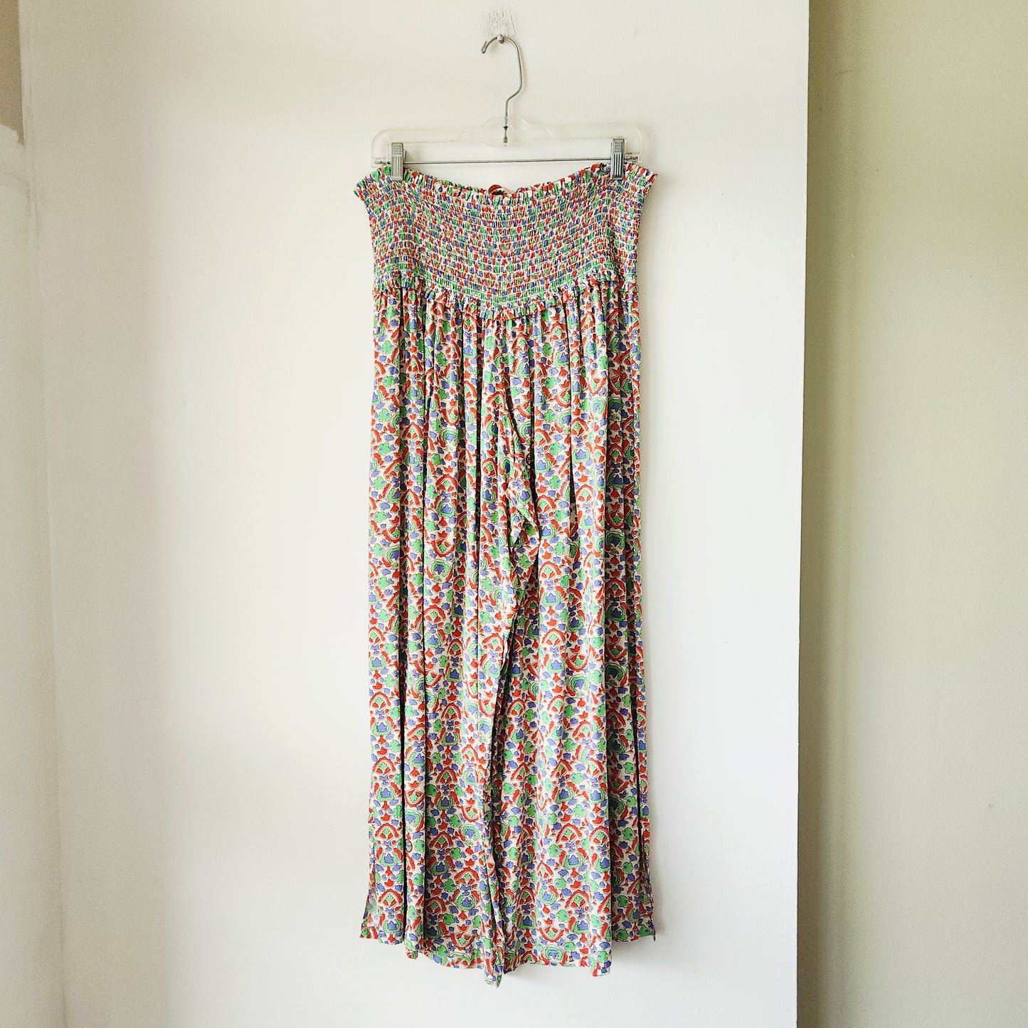 Tory Burch Pull On Pants with Smocked Waistband - L