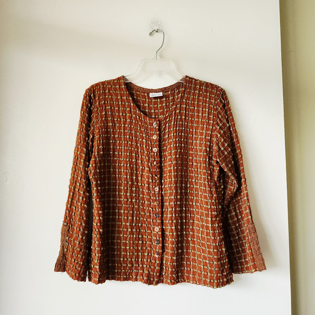 Habitat Textured Top with Buttons - approx S