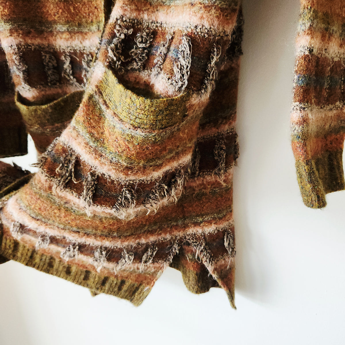 Vintage Judith Glue Pure New Wool Long Length Cardigan - 14/16 - Scotland