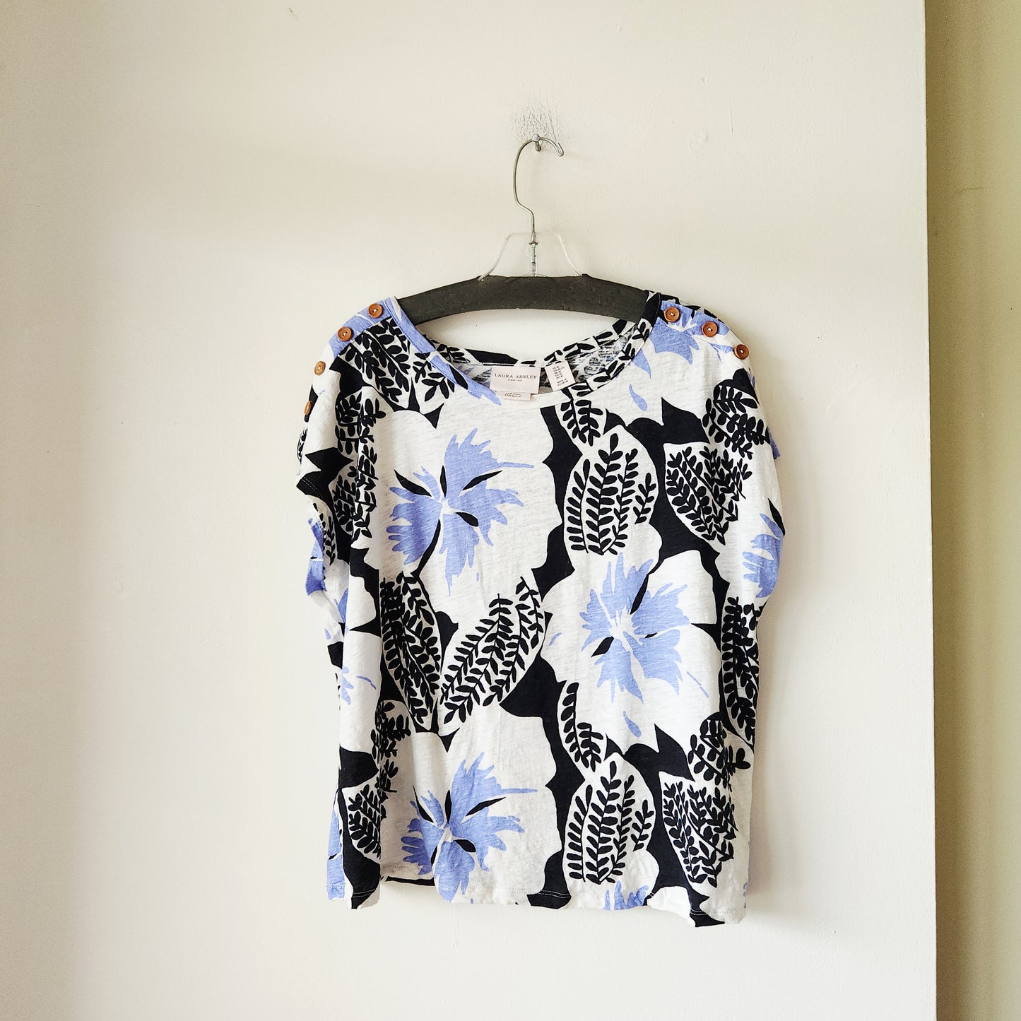 Laura Ashley Linen Blend Boxy Fit Top - XL