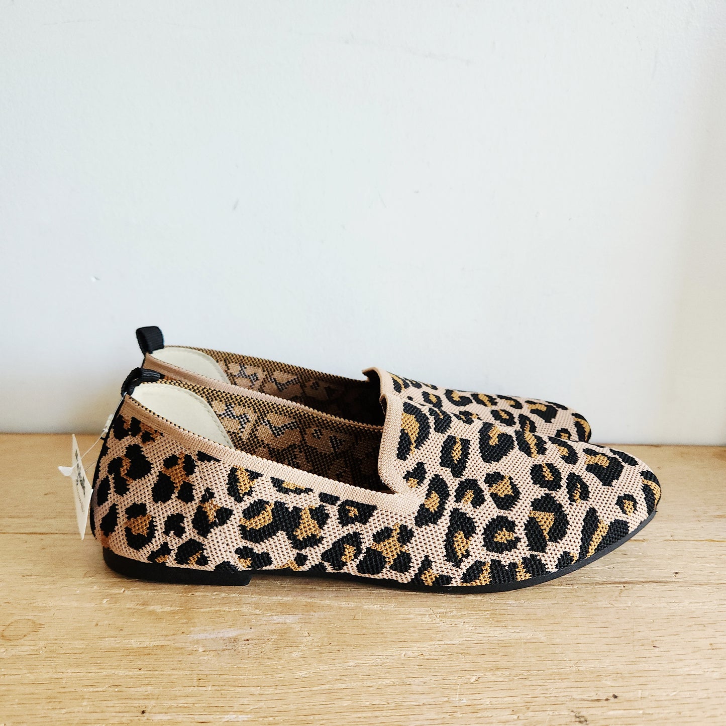 Steve Madden Leopard Print Knit Loafers - size 9M - New