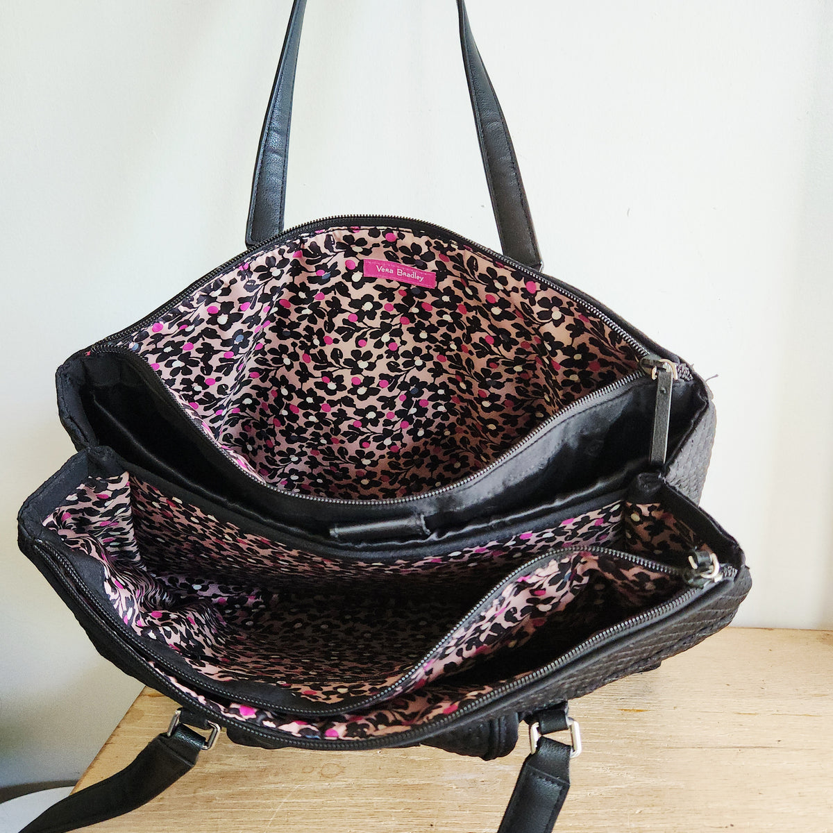 Vera Bradley Quilted Weekender Bag with Trolley Sleeve
