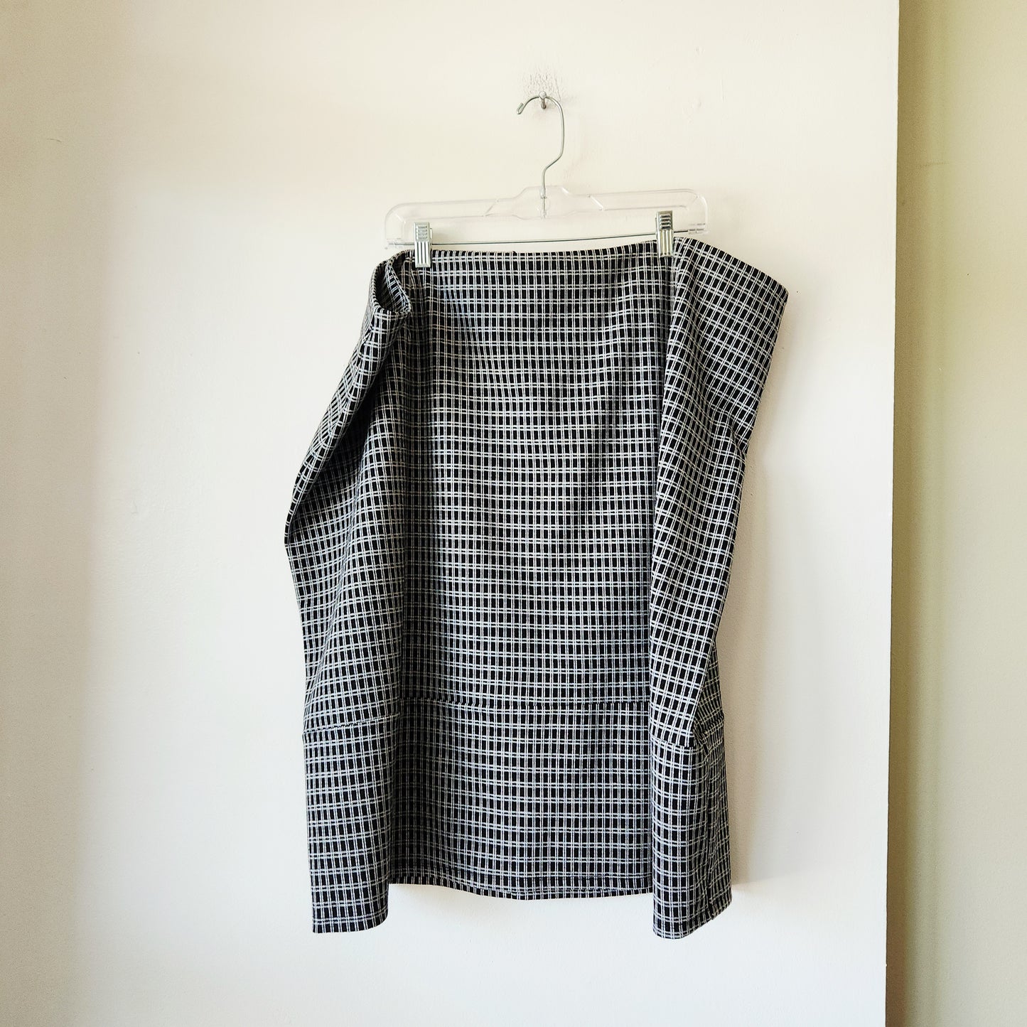 Reformation Black & White Check Pencil Skirt - size 24