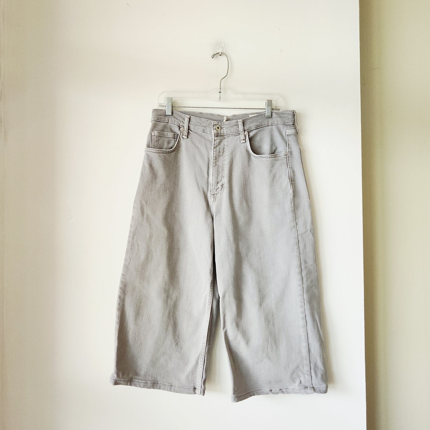 Rag & Bone Andi High Rise Wide Leg Crop Ankle Jeans - size 30