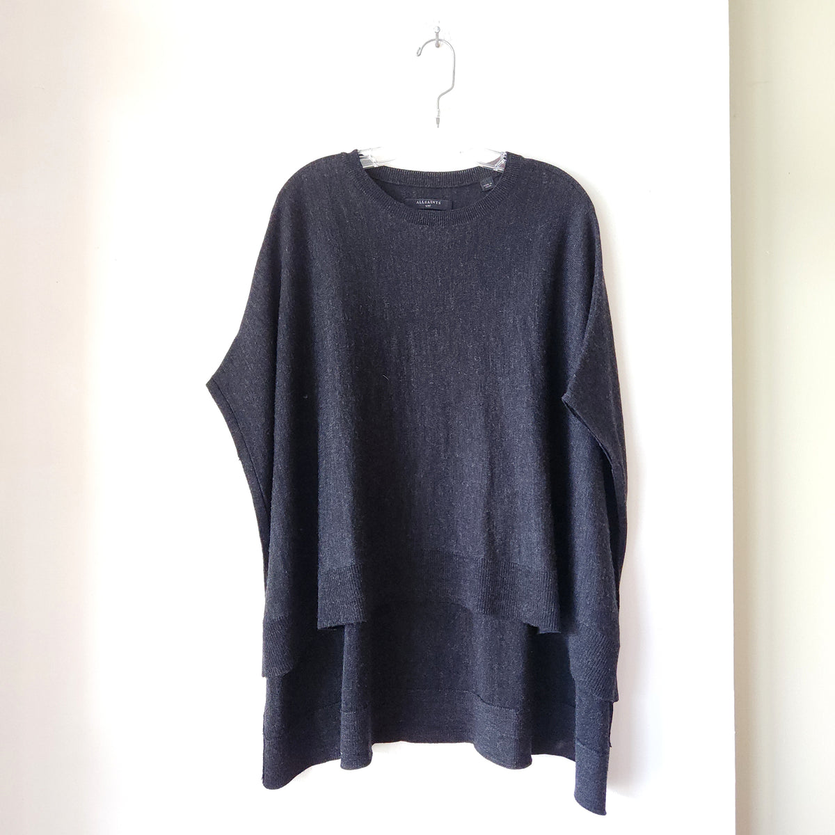 All Saints 100% Merino Wool Oversized Boxy Fit Sweater - S/M