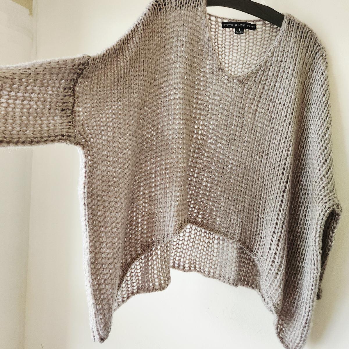 Hyfve Open Knit Boxy Fit Sweater - S