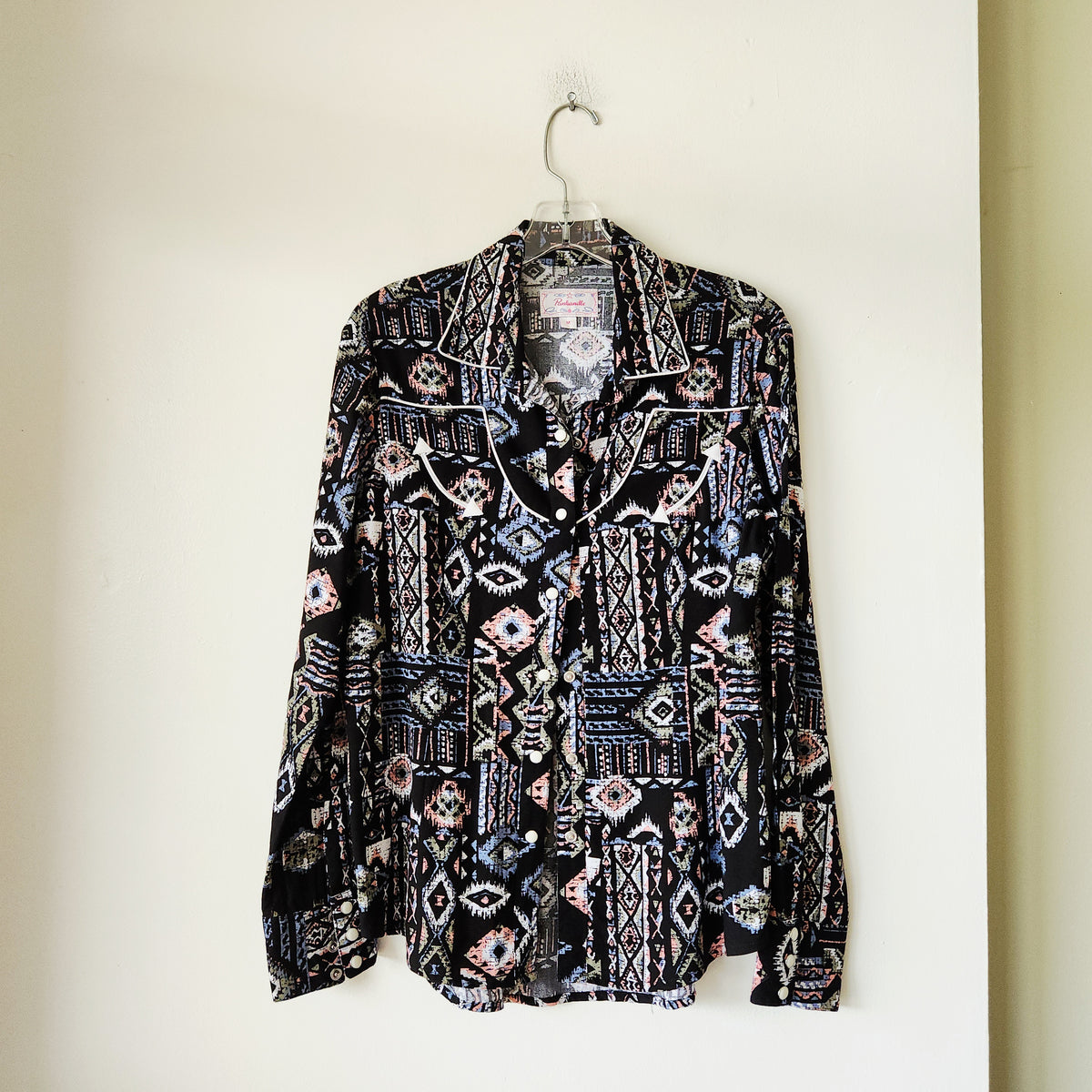 Panhandle Western Style Snap Front Shirt - M