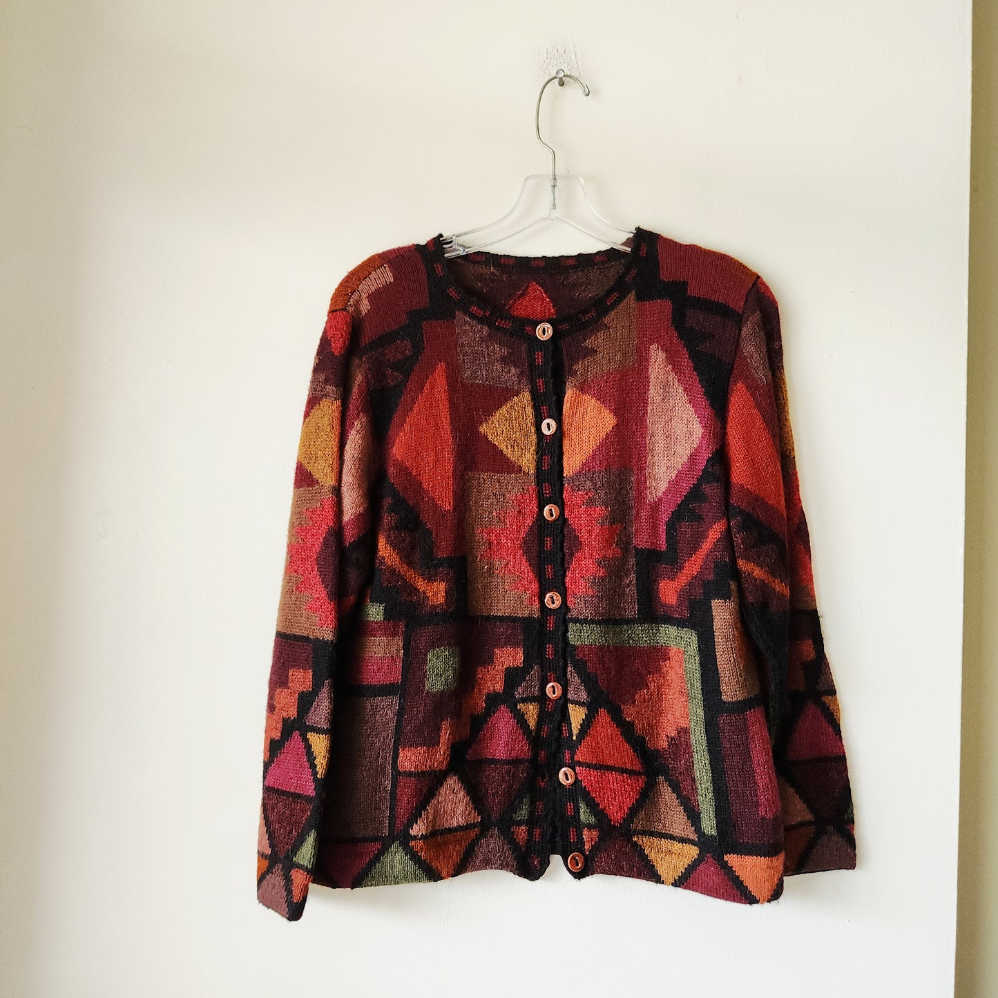 Alpaca & Wool Blend Cardigan - S