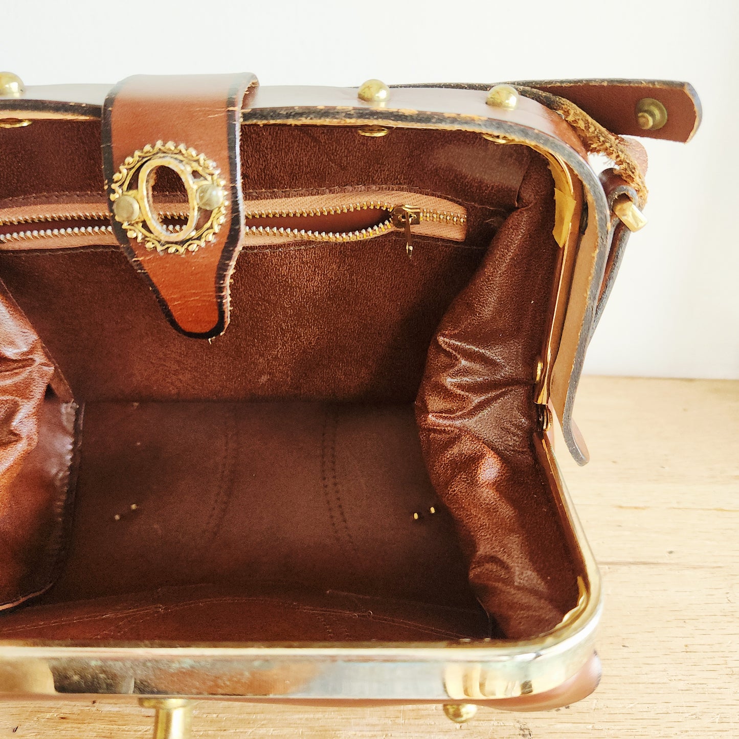 Vintage Patchwork Snap Top Purse