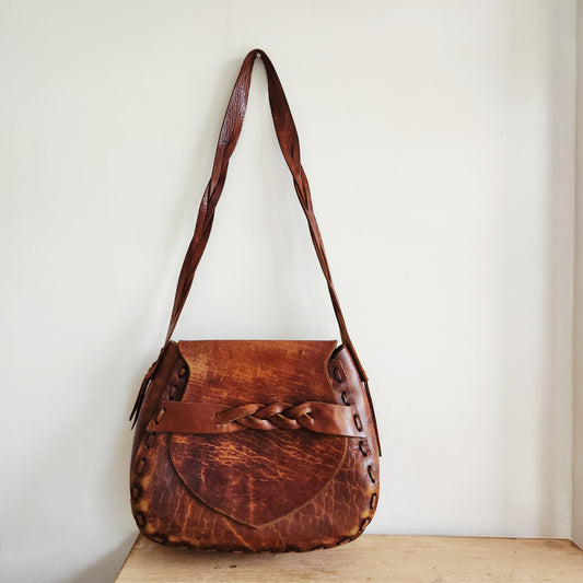 Vintage Handmade Leather Purse
