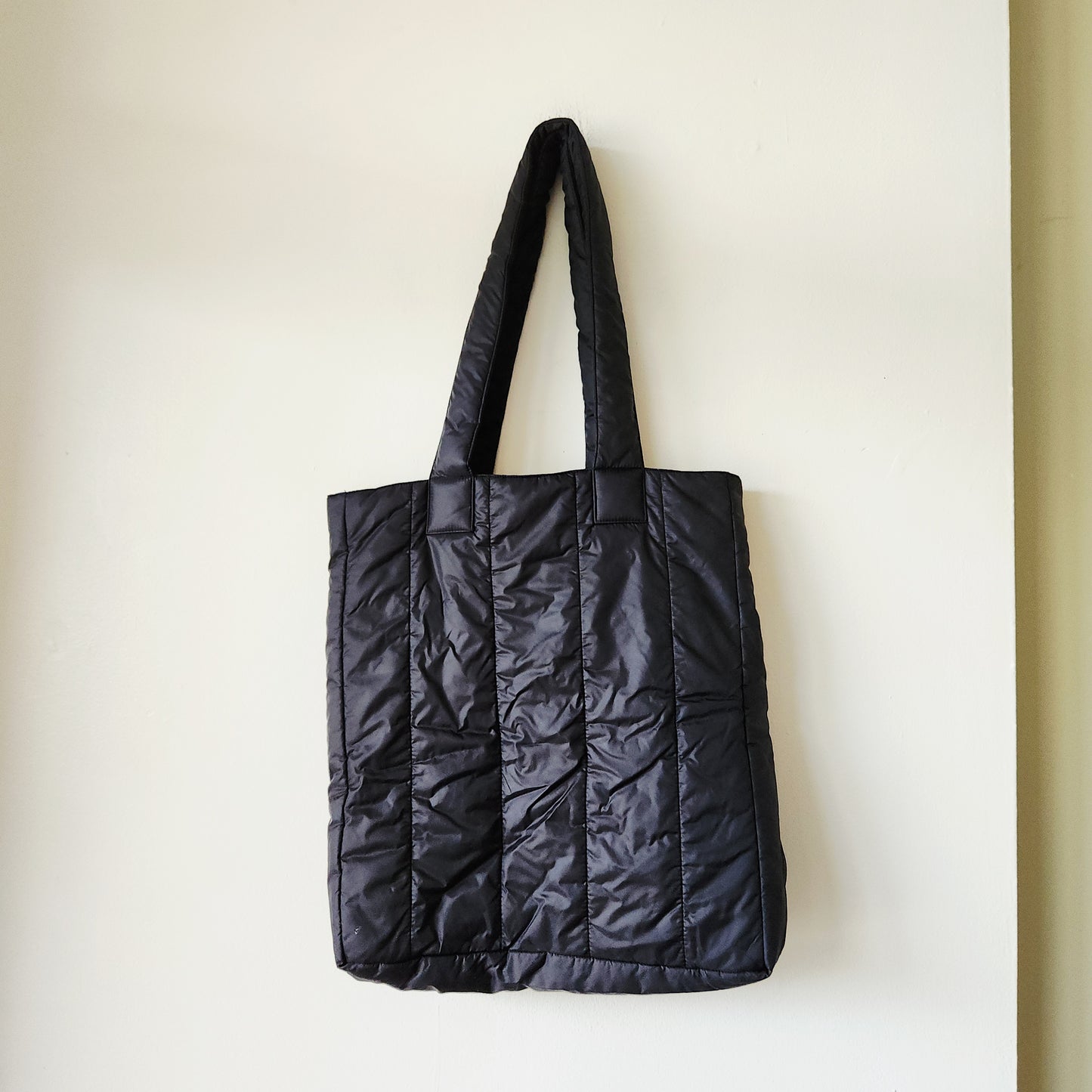 Eileen Fisher Black Puffer Tote