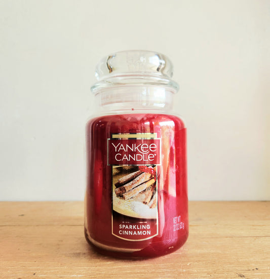 Yankee Candle Sparkling Cinnamon 22oz. Candle NEW