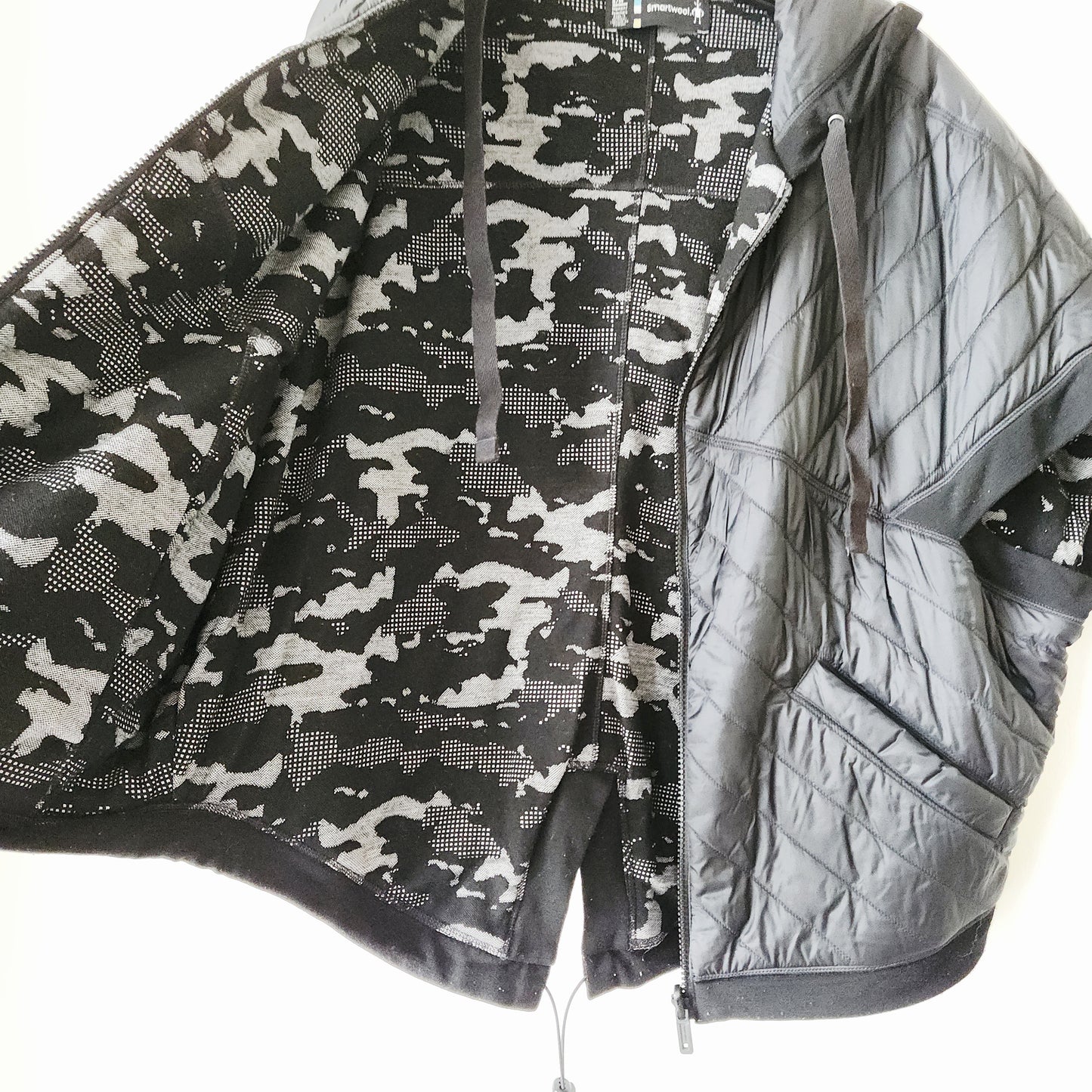 SmartWool Quilted Zip Up Cocoon Jacket with Hood - S/M