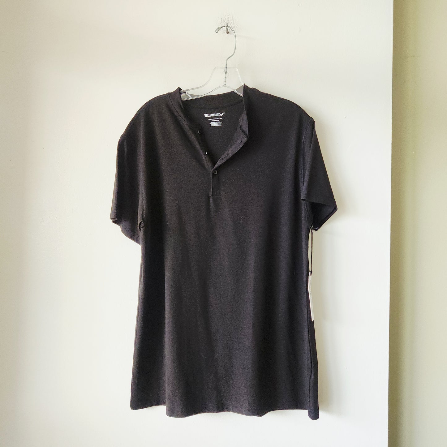 William Rast Pima Cotton & Modal Henley Tee - L - New