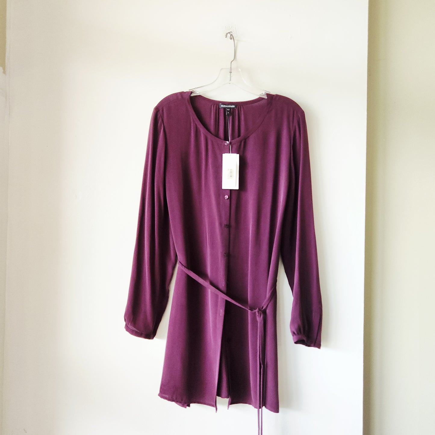 Eileen Fisher Drapey Lightweight Silk Tunic - L - New