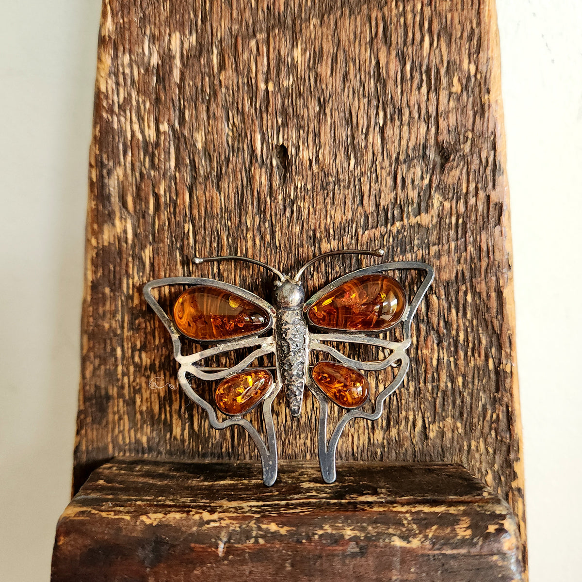 Sterling Silver Large Butterfly Pin