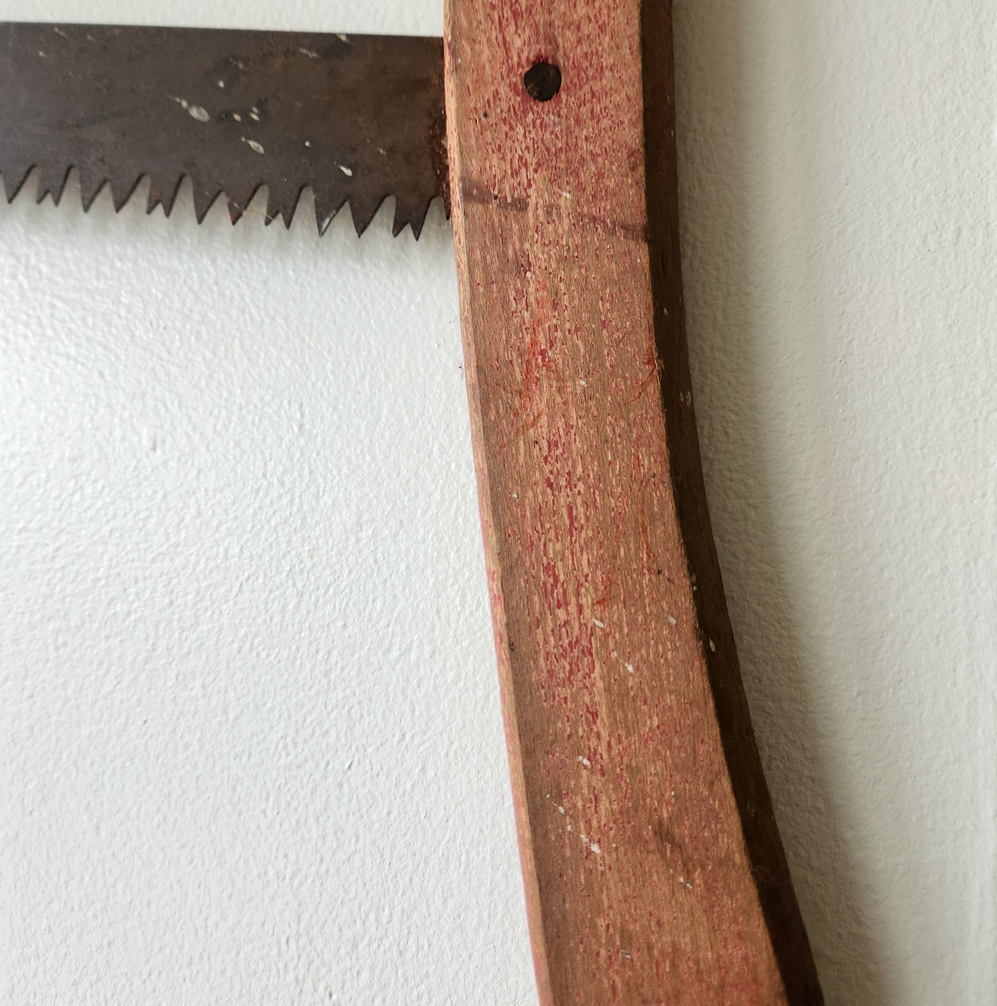 Antique Cross Cut Wooden Buck Saw 16"H 32"W