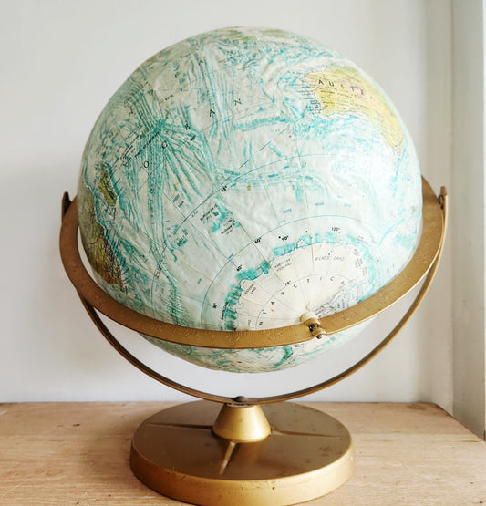 Vintage Replogle 12" Diameter World Ocean Series Glob